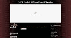 Desktop Screenshot of cyfairfootball.com